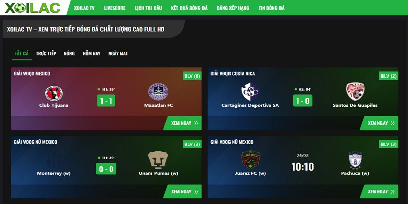 Xôi Lạc TV - Kênh trực tiếp bóng đá hàng đầu Việt Nam